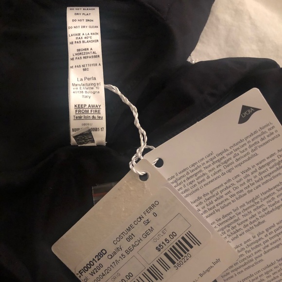 La Perla black underwired swimsuit